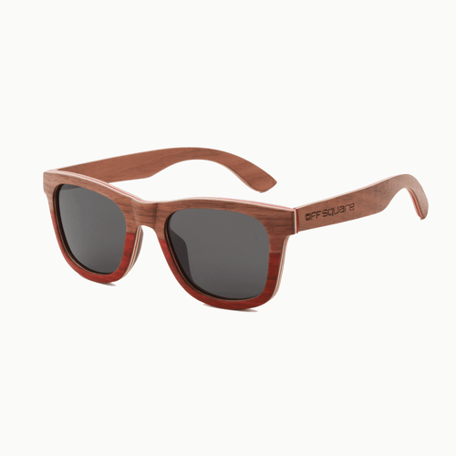 Carve Skateboard Deck Sonnenbrille Braun Rot