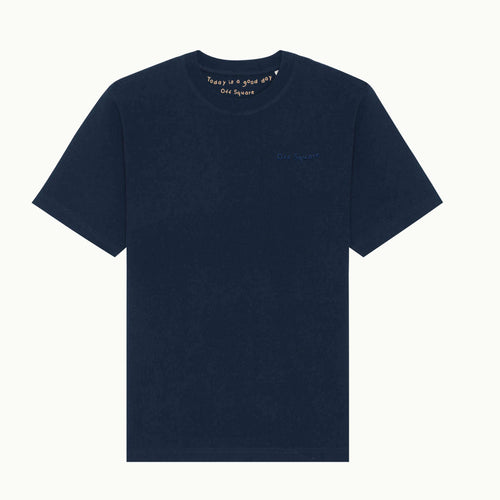 T-Shirt mit Off Square Logo Dontbe Natural Raw