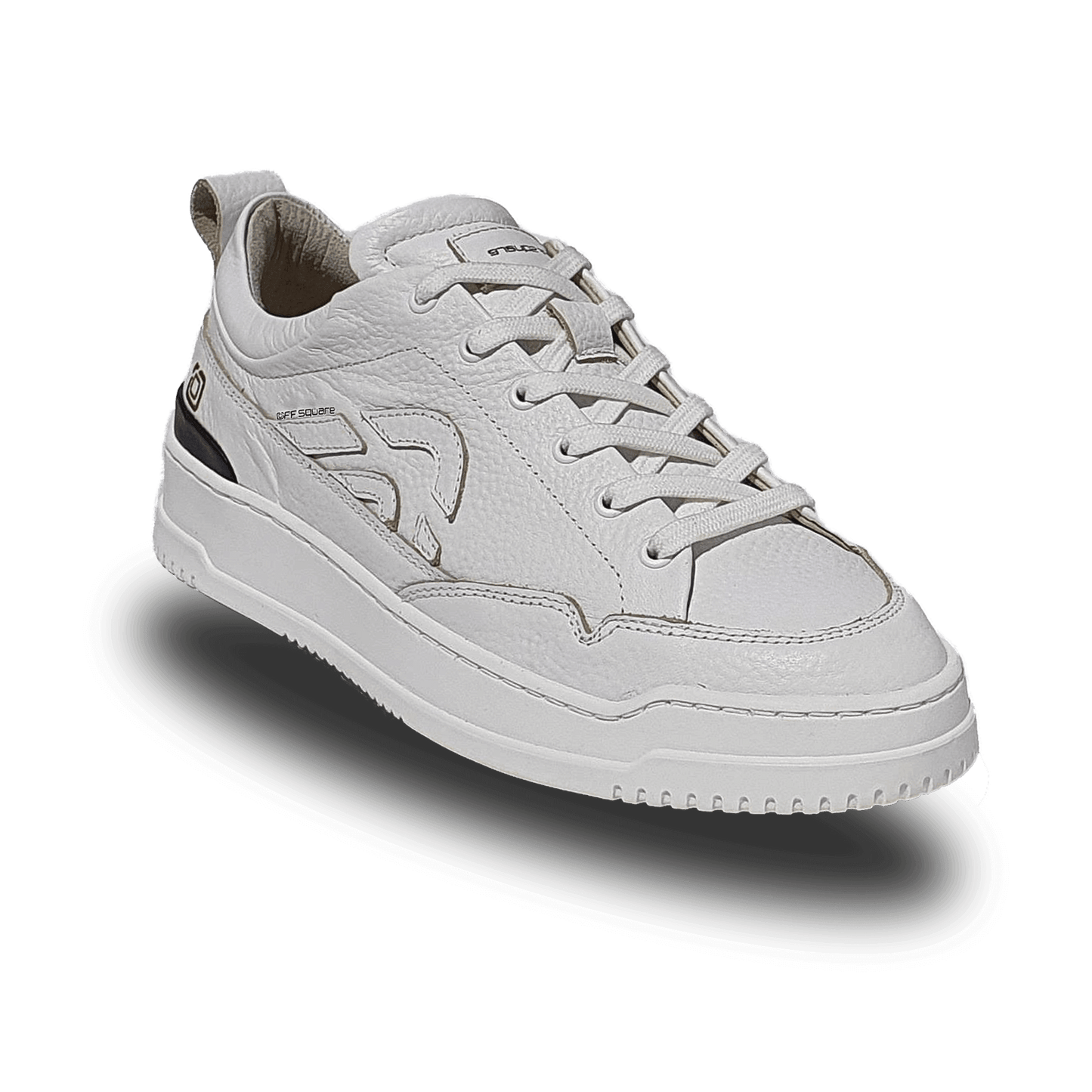 Off-Square duurzame witte unisex sneaker met witte logo