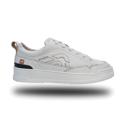 Off-Square duurzame witte unisex sneaker met witte logo